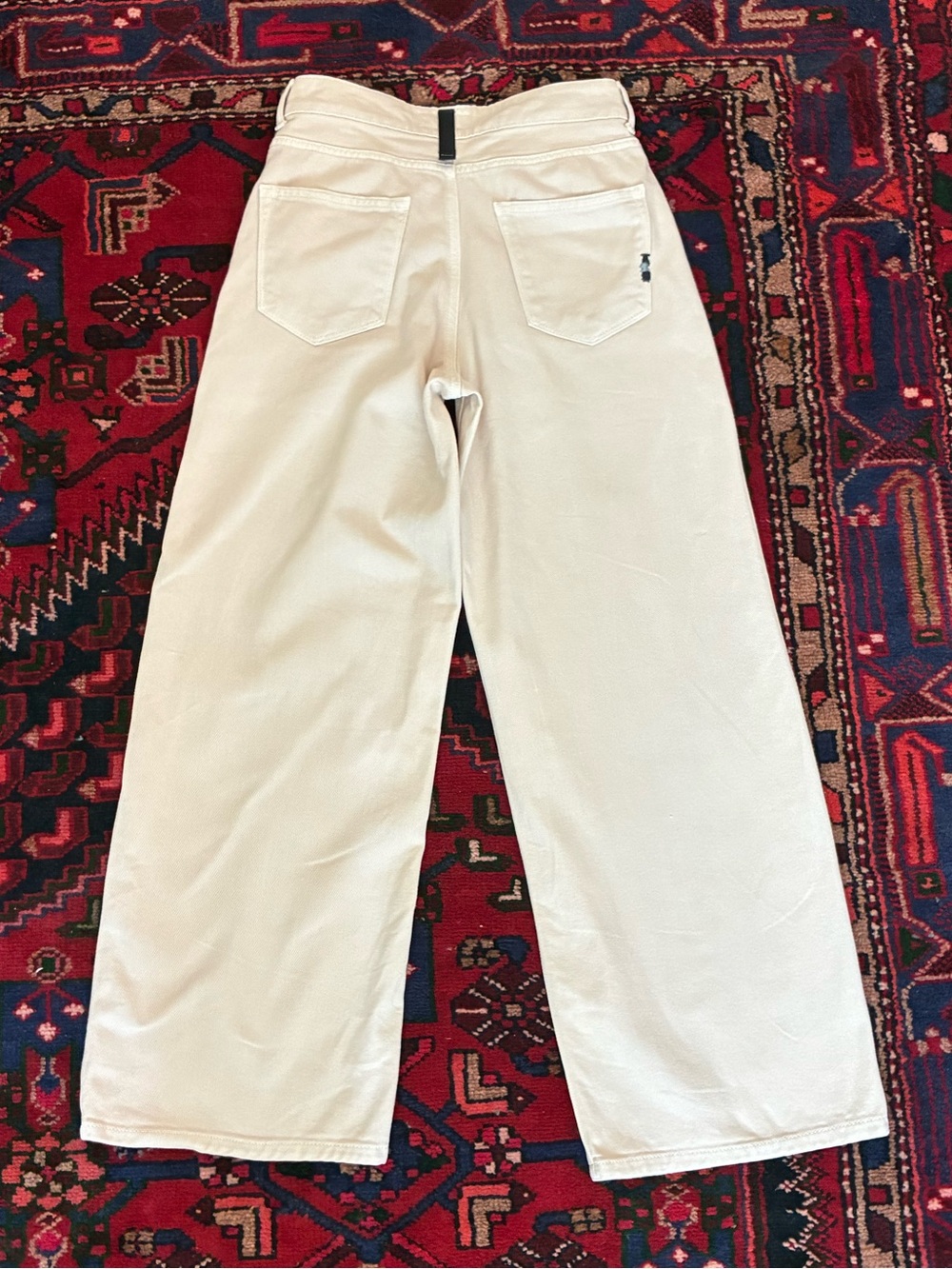 Amish Linda Bull Crinckle Wide Leg Jeans